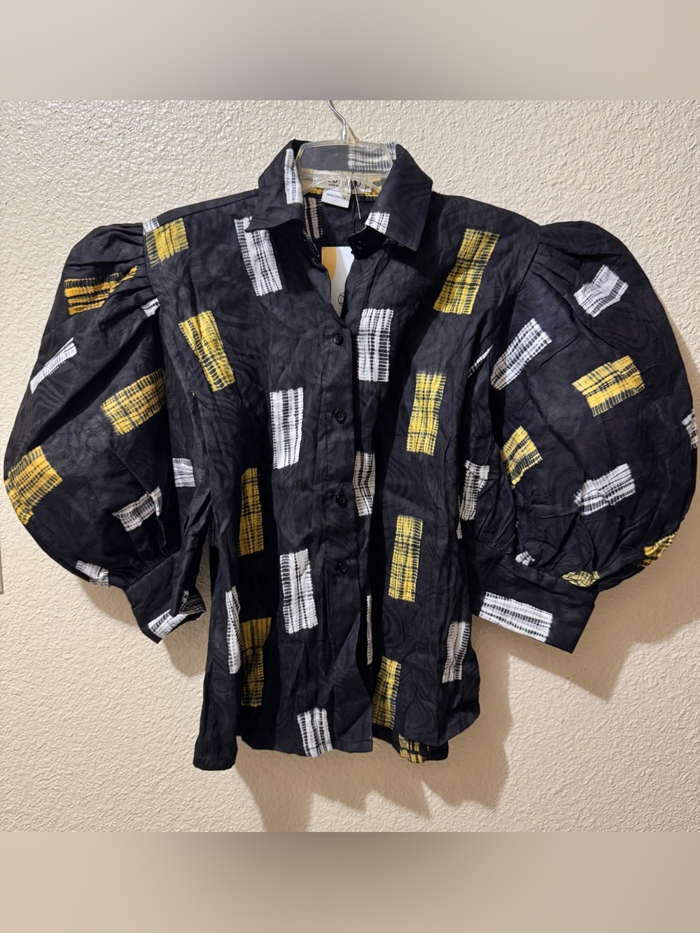 Busayo Balloon Sleeve Cotton Blouse